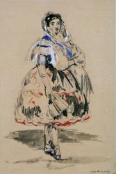 フランス語：Lola de Valence（水彩）